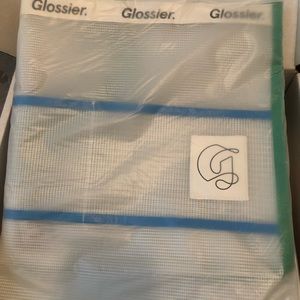 glossier beach bag miami store exclusive brand new in bag